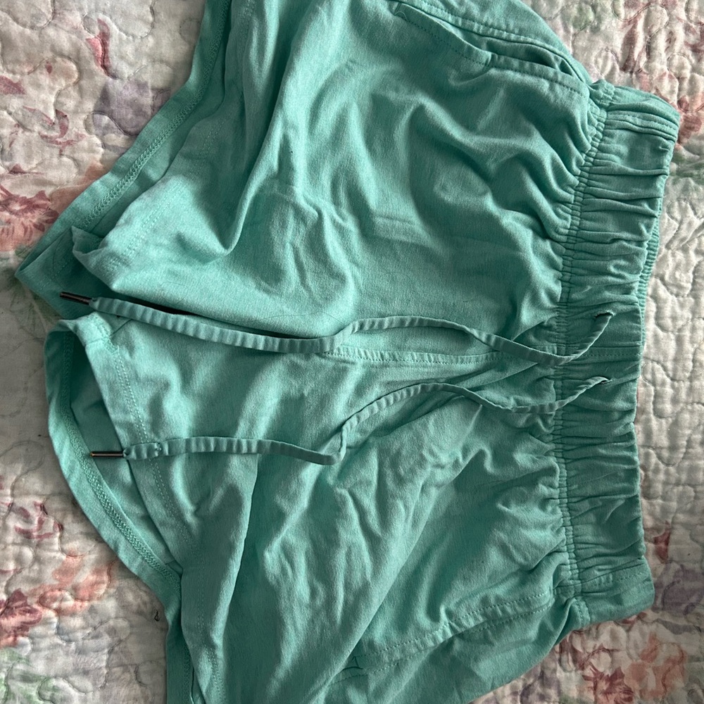 Mint Green Casual Shorts
